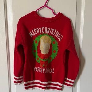 Red home alone Kids Sweater